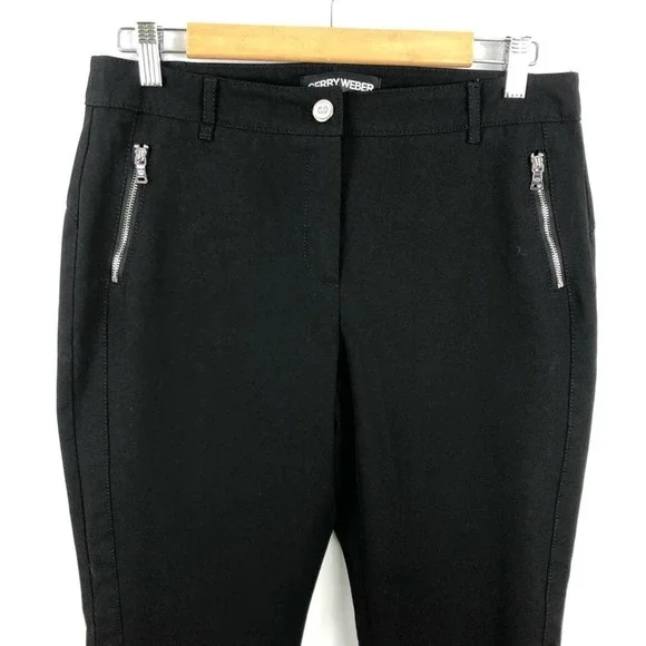 Gerry Weber Zip Pocket Black Pants - Picture 5 of 15